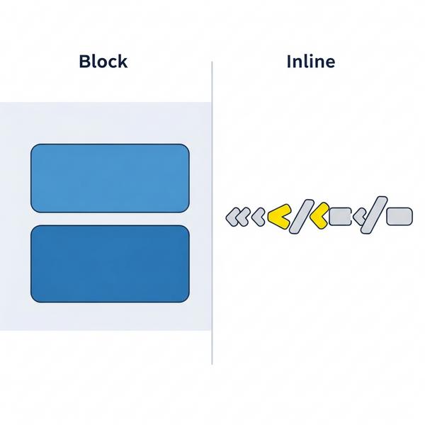 su-khac-nhau-cot-loi-giua-div-va-span-phan-tu-block-va-inline Sự khác nhau cốt lõi giữa Div và Span: Phần tử Block và Inline